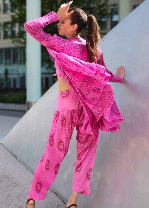 Bohemian Couture Jacke Gebetstuch pink Intense