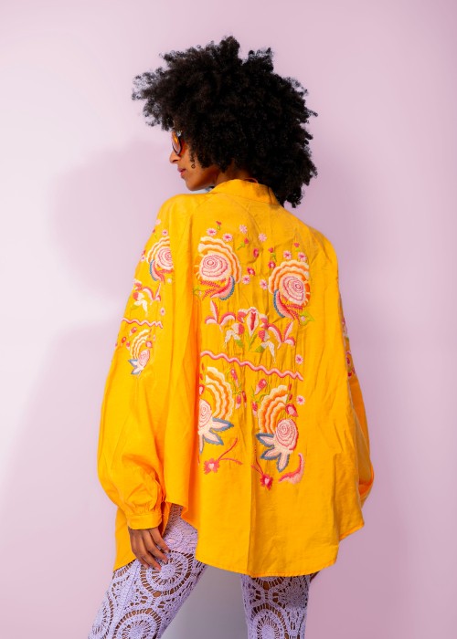 Boho Kimono Jacke Orange Milena