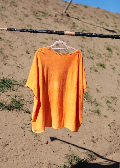 Oversize Shirt Snop orange