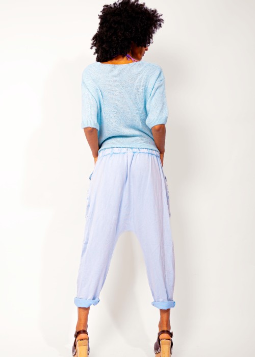 Sarouel Sweat pants light blue vio