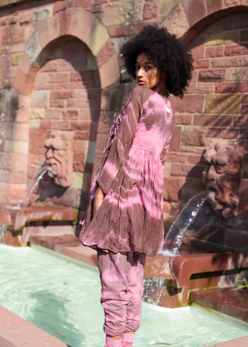 Bohemian Couture Jacke rosa braun